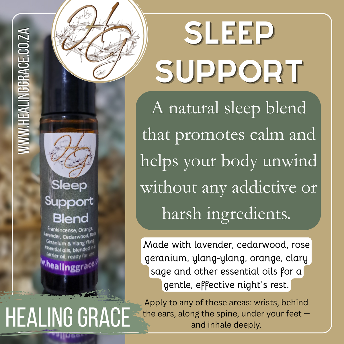 Sleep Support Essential Oil Blend – Natural Sleep Aid for a Restful Night